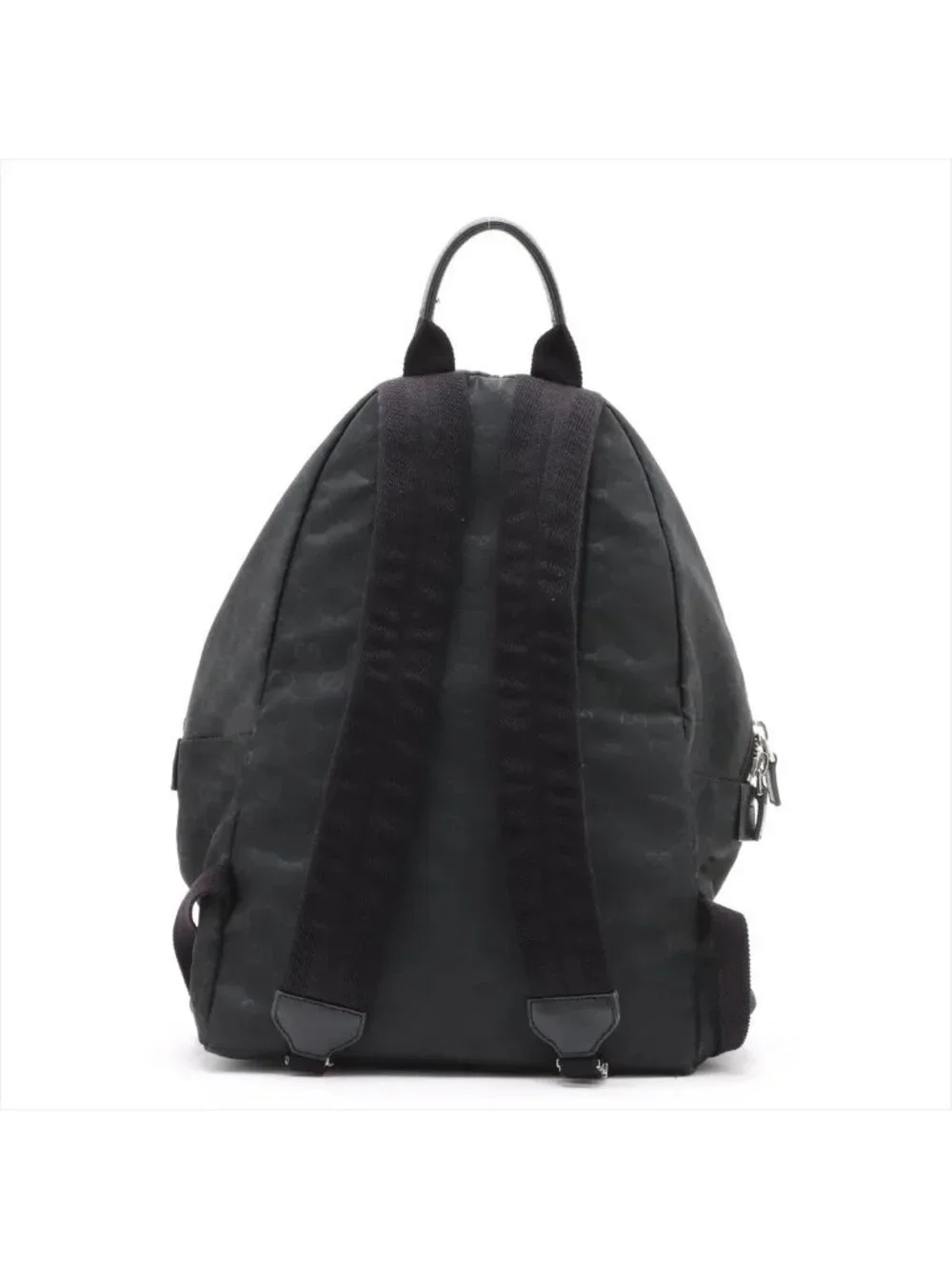 Gucci GG Nylon Leather Backpack Black